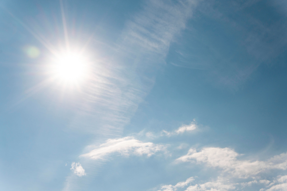 Sabato sereno con temperature fino a 36°C